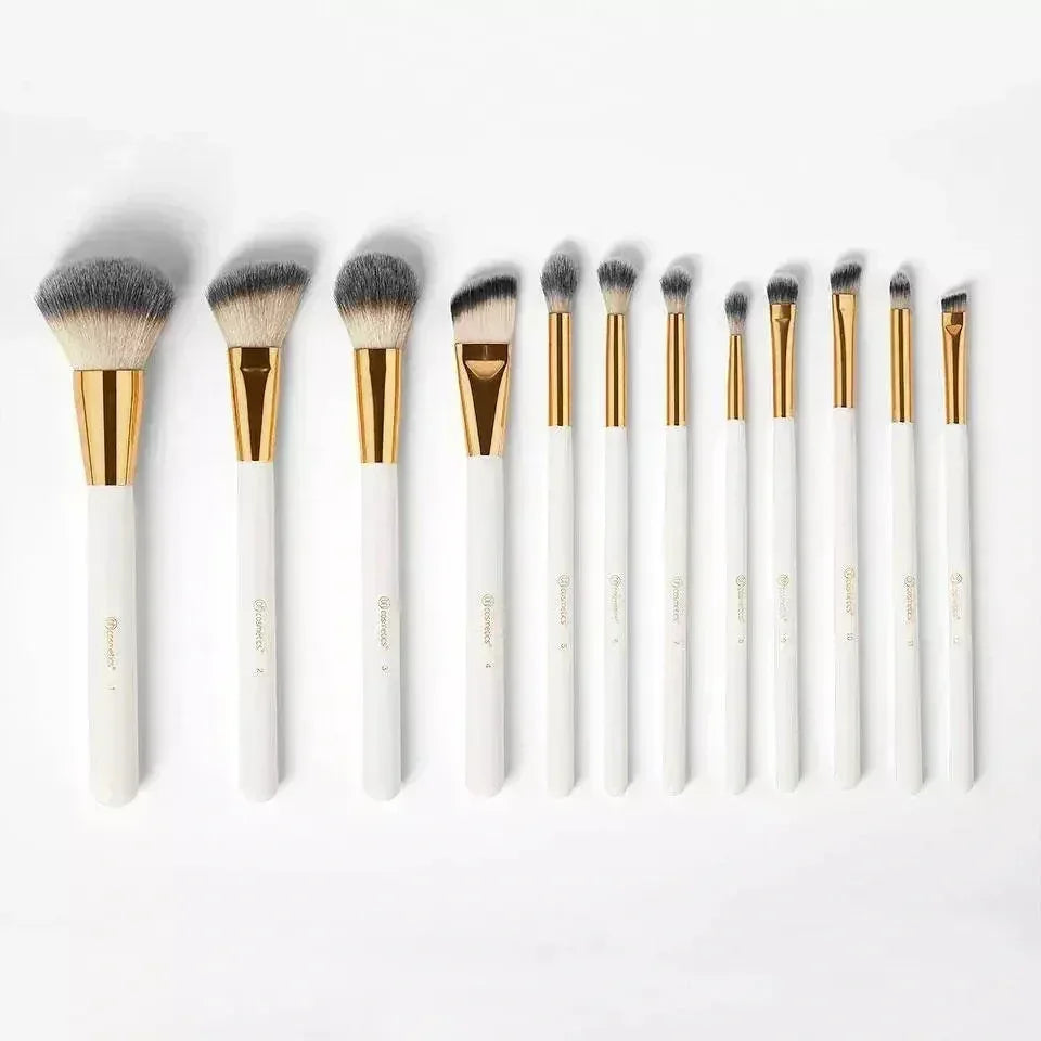Mudassir Cosmetics | BH Cosmetics | Pink Studded Elegance 12 Piece Brush Set with a Brush Stand