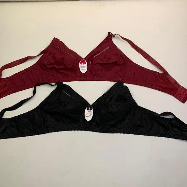 Mudassir Cosmetics | Daily Wear Plain Jersey Cottton Bra - Plus Size