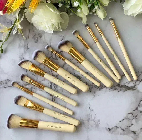 Mudassir Cosmetics Couture 12 Piece Brush Set - Branded Cosmetics - Studded Box