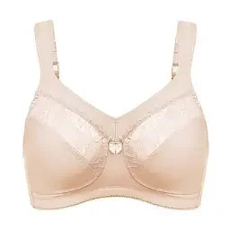 Mudassir Cosmetics | Orignal Irani Capri Full Coverage Cotton Bra – Wide Straps, Soft & Breathable, Best for Heavy & Saggy Breasts, Non-Padded with Net Patch