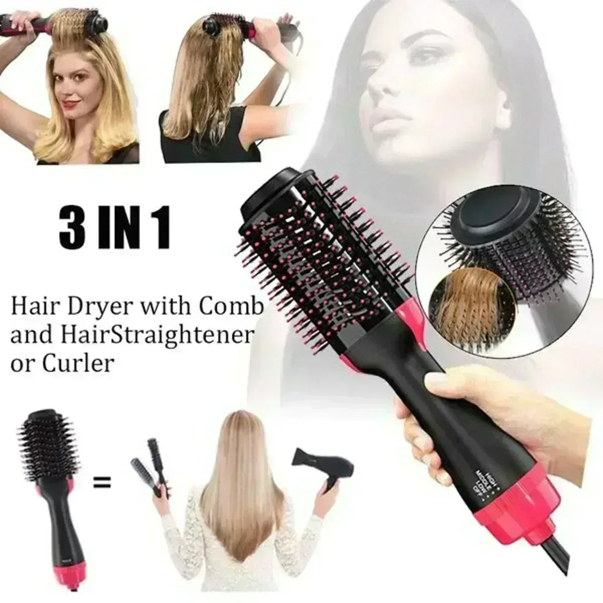 FawaQa | One Step 3 In 1 Hot Air Brush and Blow Dryer