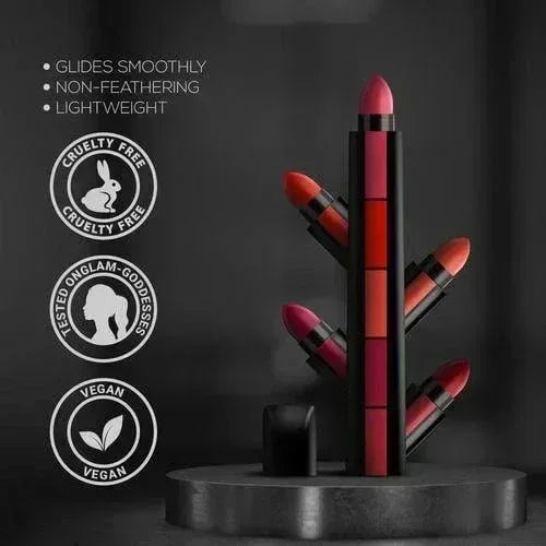 Mudassir Cosmetics | Matte Finish 5 in 1 Lipstick