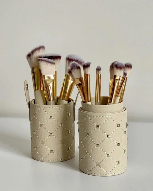 Mudassir Cosmetics Couture 12 Piece Brush Set - Branded Cosmetics - Studded Box