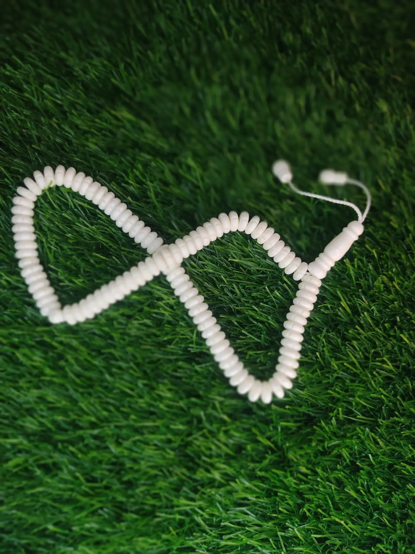 White Bead Natural Material Tasbih | 100 and 33 Beads