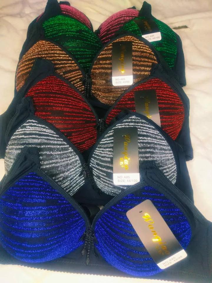 Mudassir Cosmetics | Metallic Glittery Moonlight Padded Pushup Bra