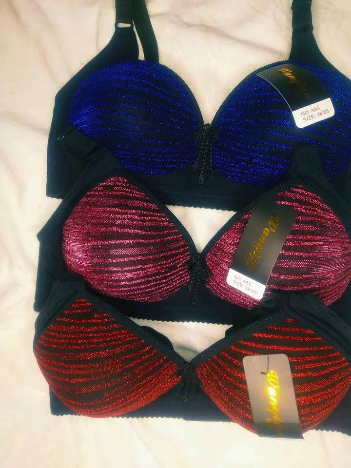 Mudassir Cosmetics | Metallic Glittery Moonlight Padded Pushup Bra