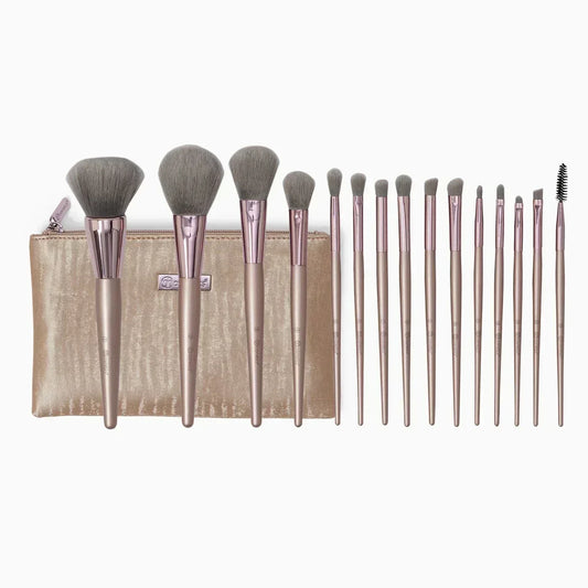 Mudassir Cosmetics | BH COSMETICS LAVISH ELEGANCE BRUSH PACK 15 In 1 WITH BAG