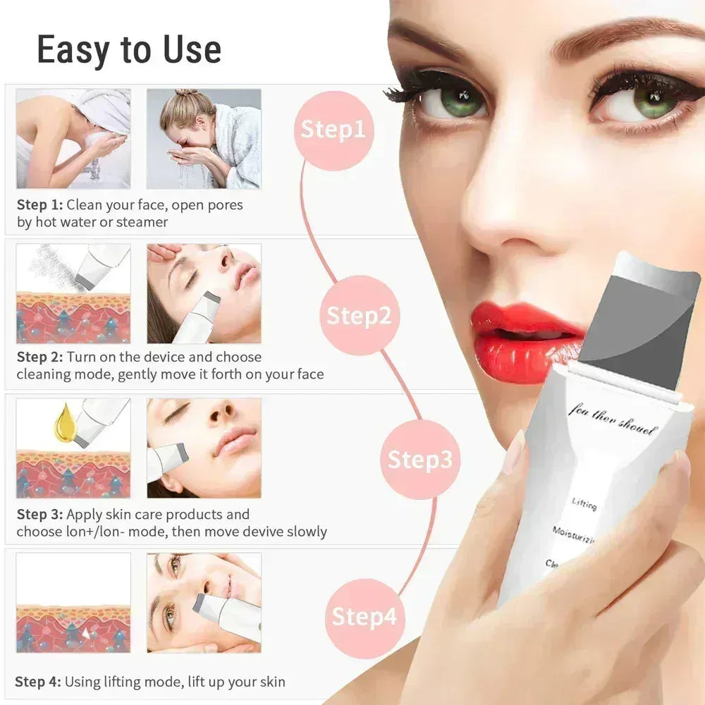 FawaQa | Leather Shovel Ultrasonic Facial Moisturizing Scrubber