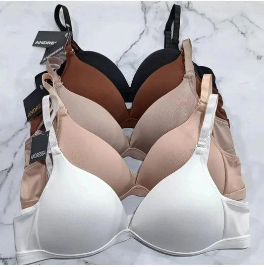 Mudassir Cosmetics | Daily Wear SilkForm T-Shape Lightly Padded Bra - Pack OF 2