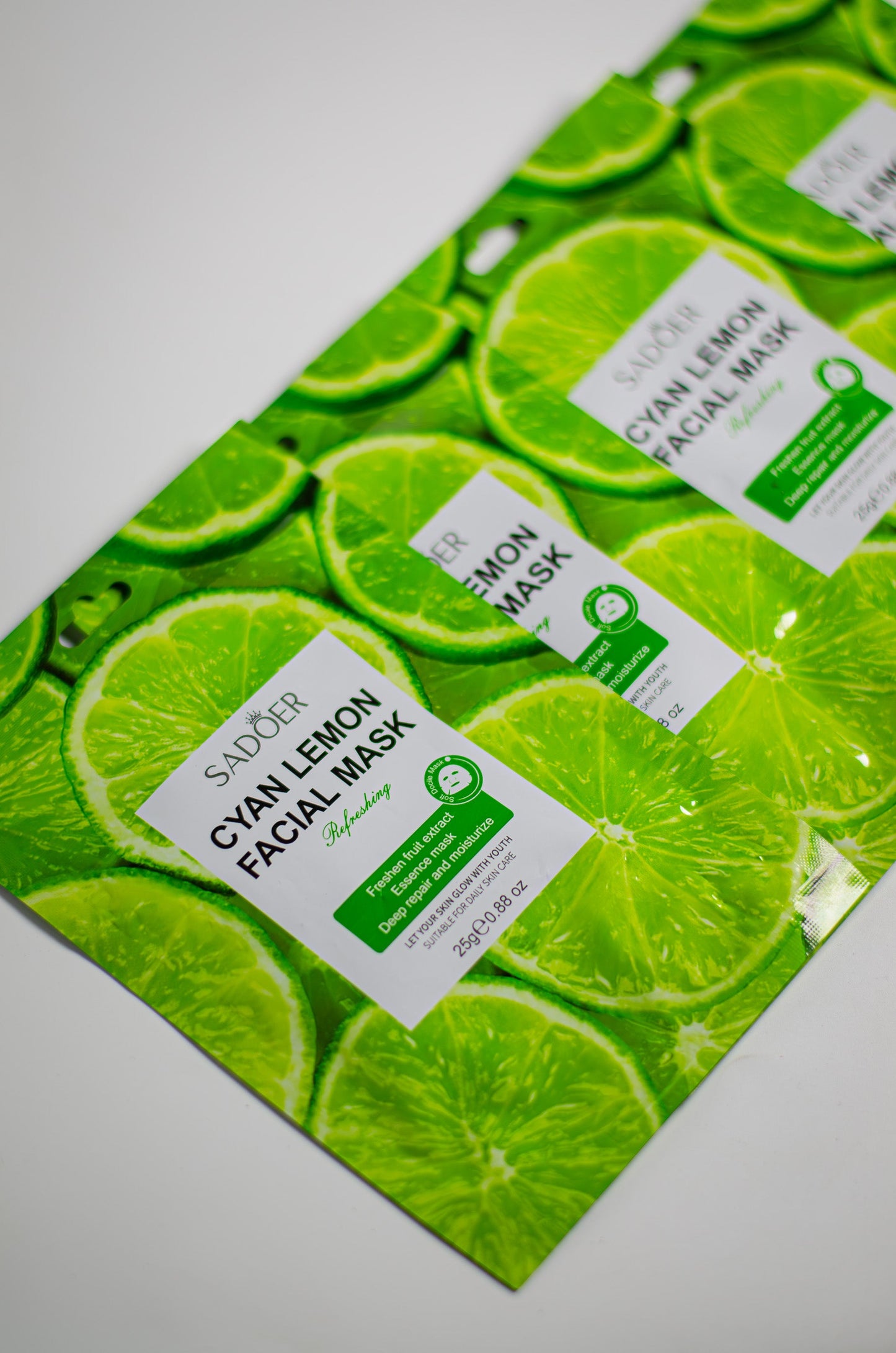 Cyan Lemon Facial Mask | Brightening | Sadoer |