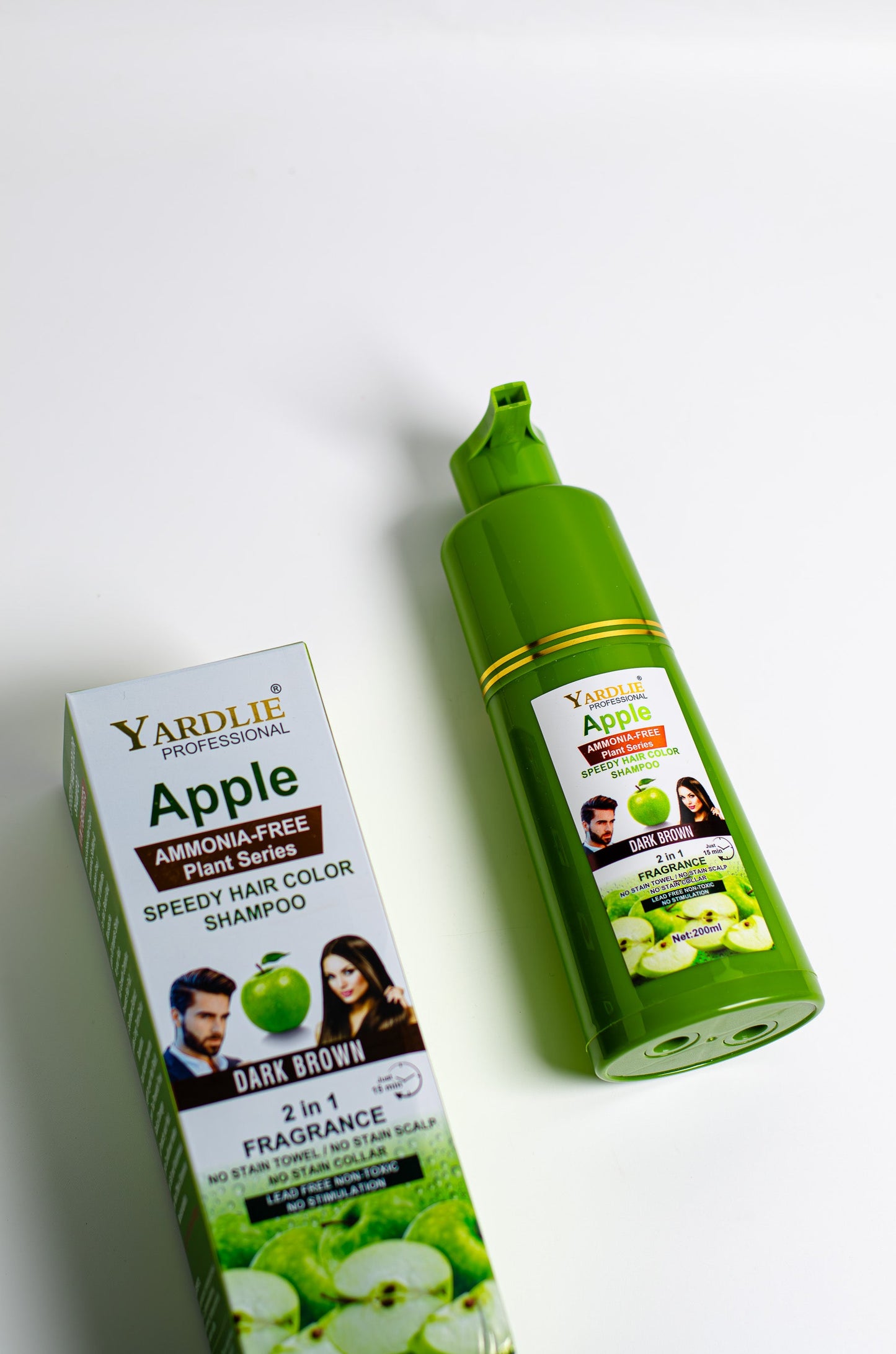 Apple Hair Color Shampoo | Dark Brown | Yardlie | 200ml