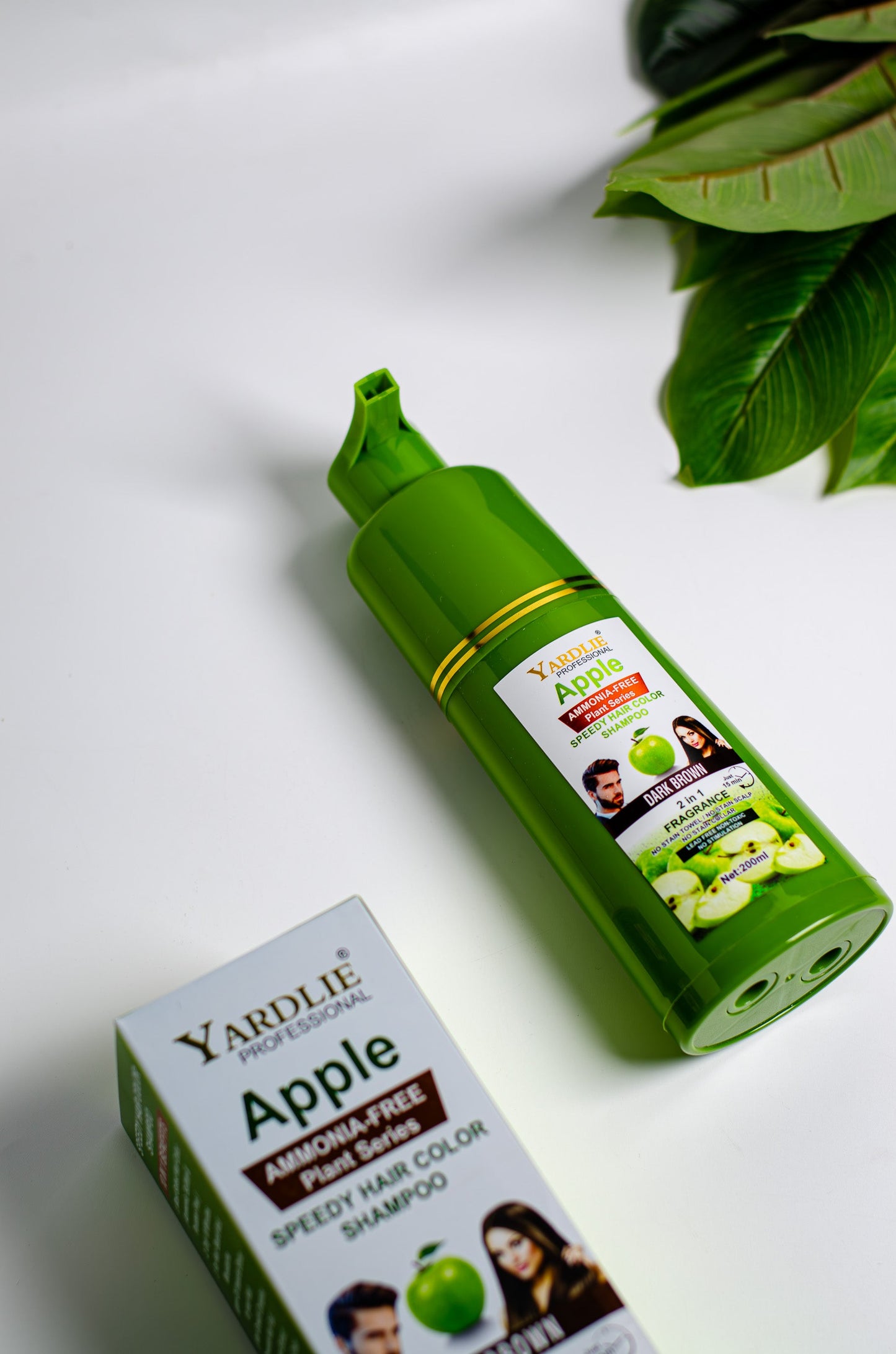 Apple Hair Color Shampoo | Dark Brown | Yardlie | 200ml