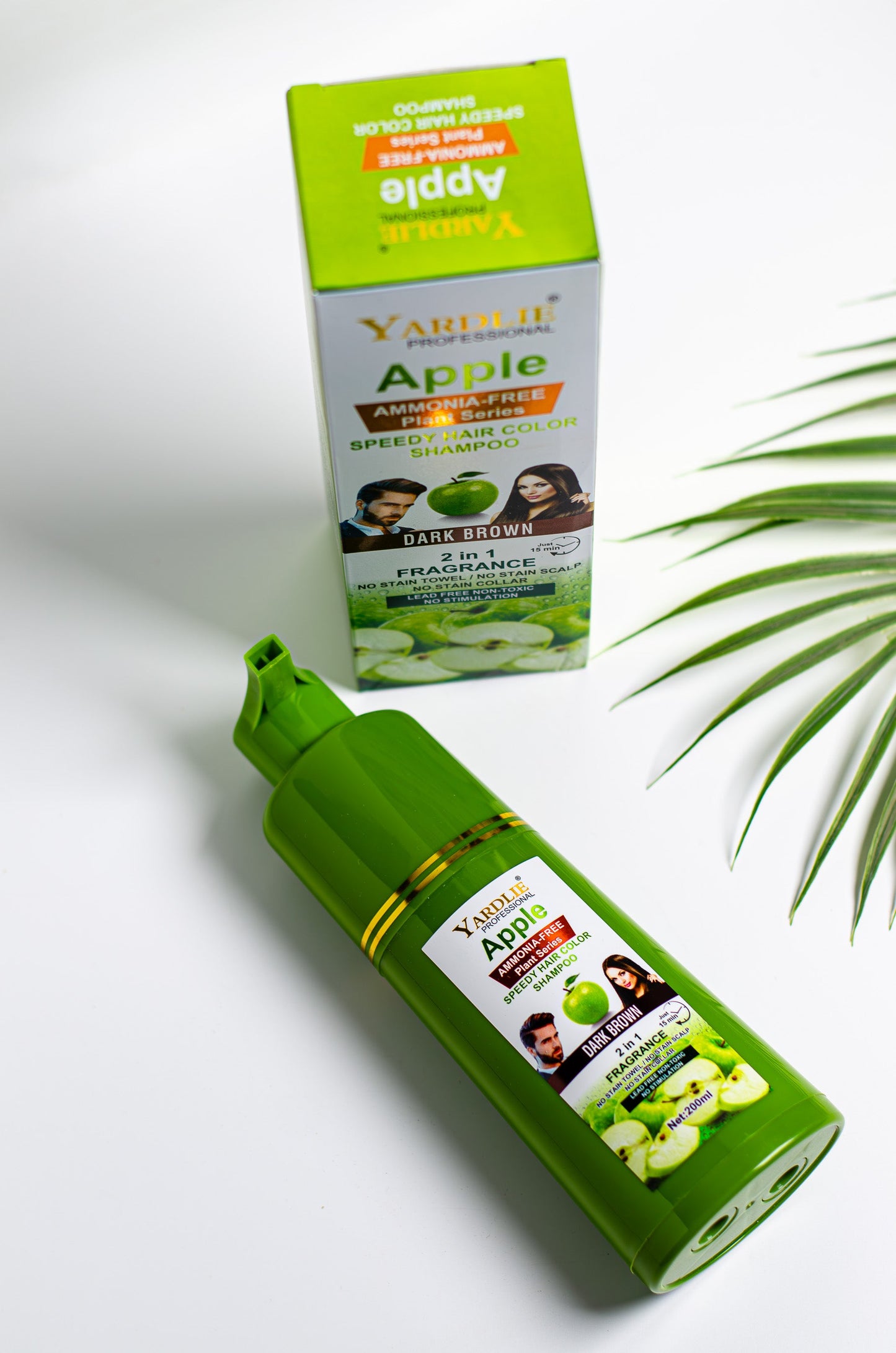 Apple Hair Color Shampoo | Dark Brown | Yardlie | 200ml