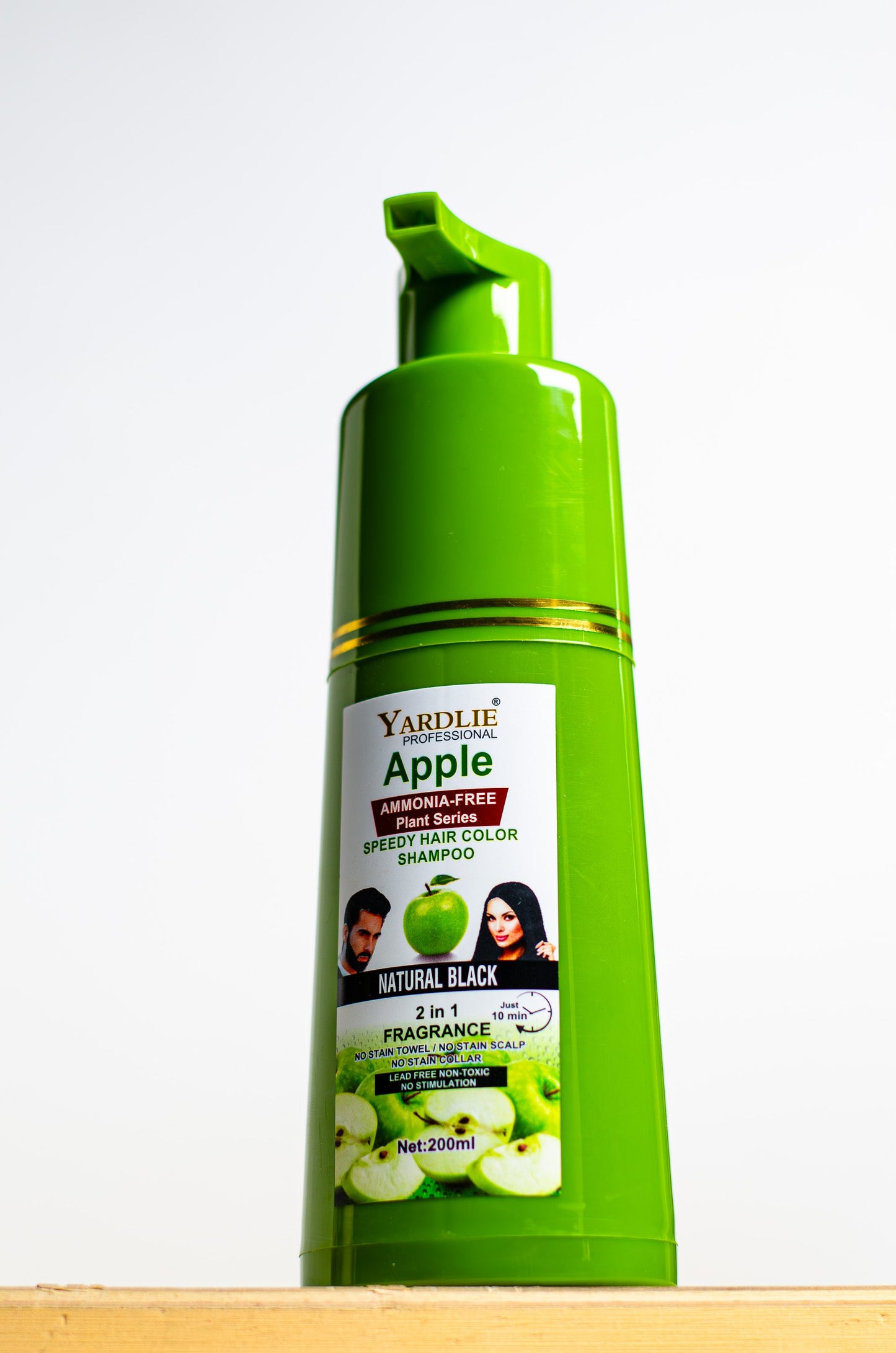 Apple Hair Color Shampoo | Natural Black | Yardlie | 200ml