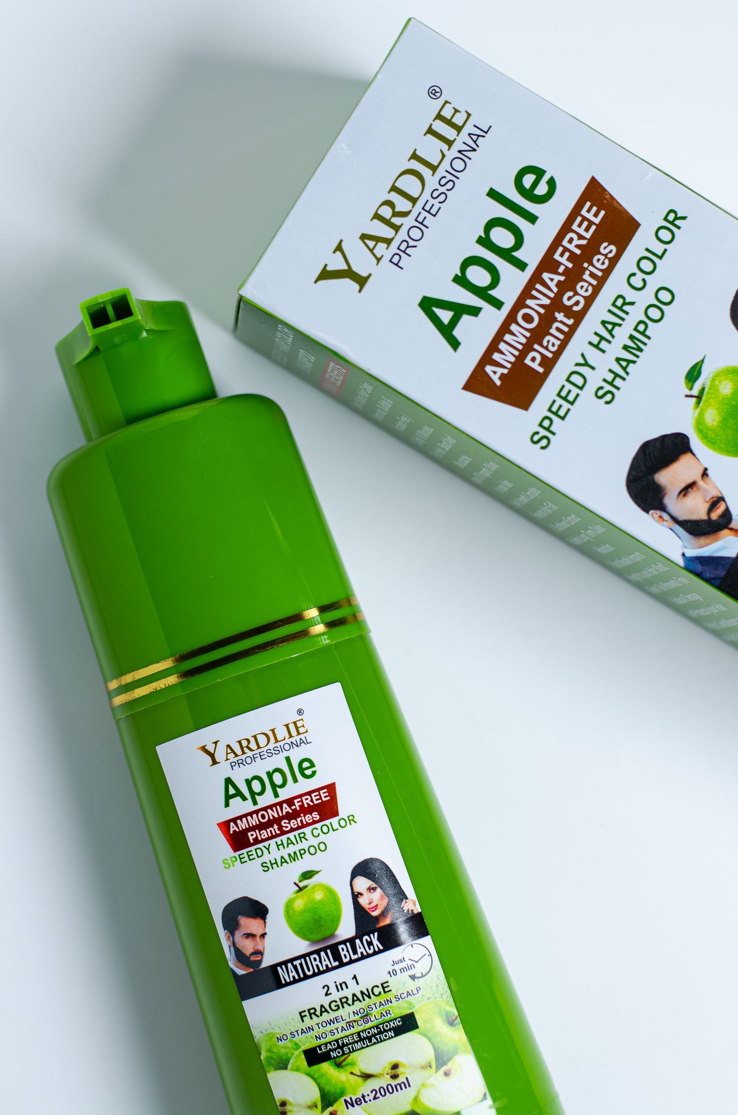 Apple Hair Color Shampoo | Natural Black | Yardlie | 200ml