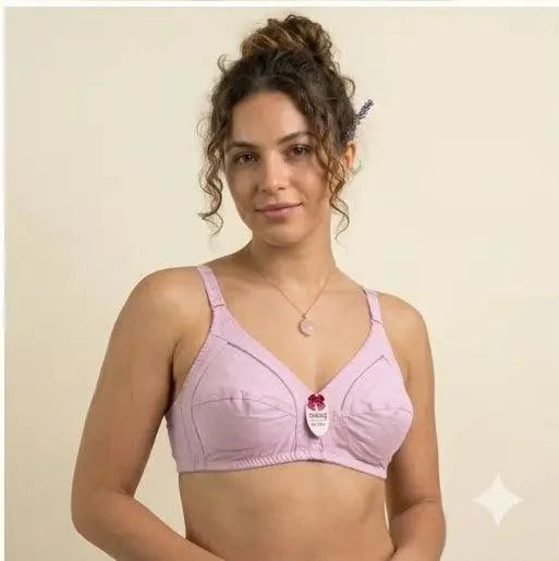 Mudassir Cosmetics | Daily Wear Plain Jersey Cottton Bra - Plus Size