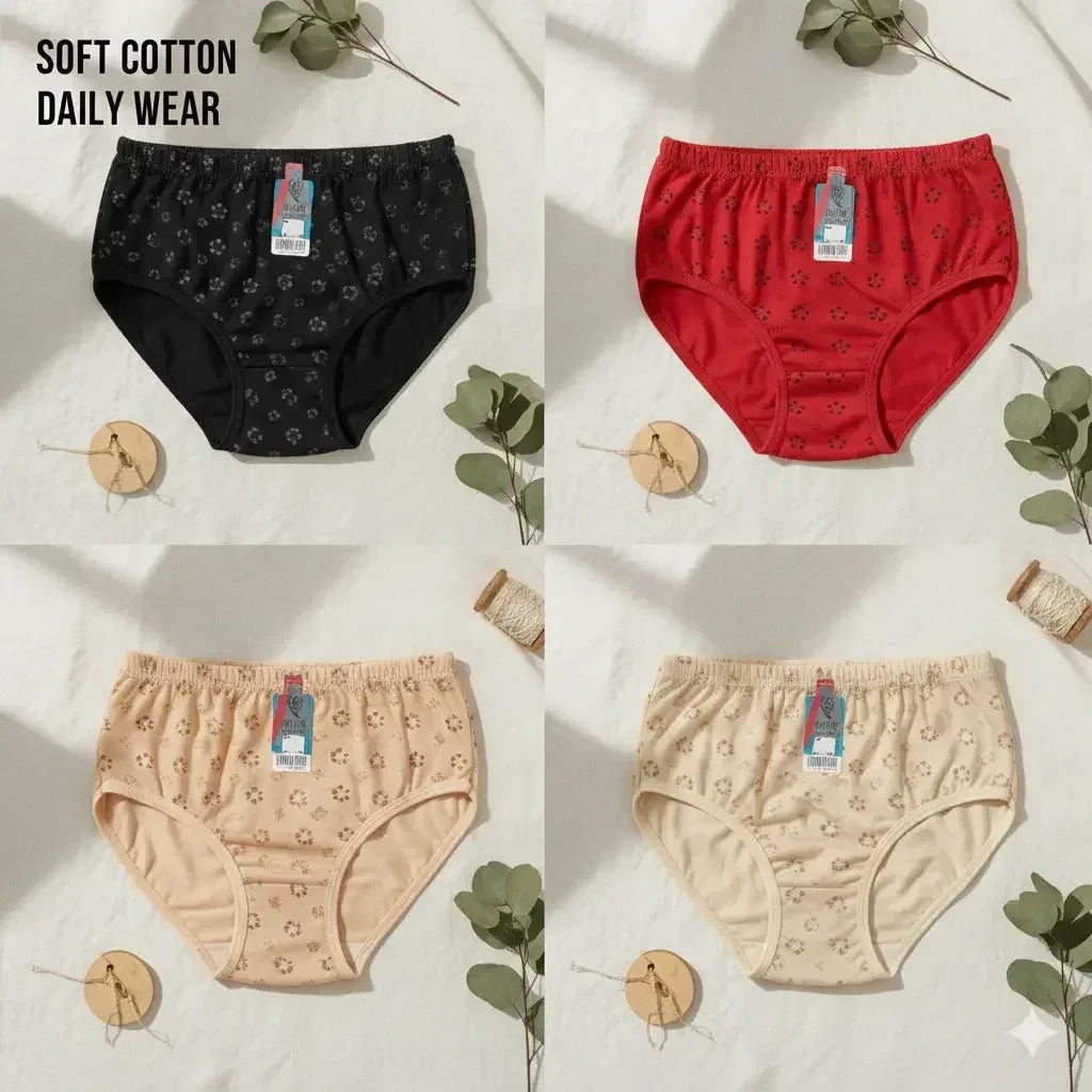 Mudassir cosmetics | Soft Pure Cotton Panty For Regular Use