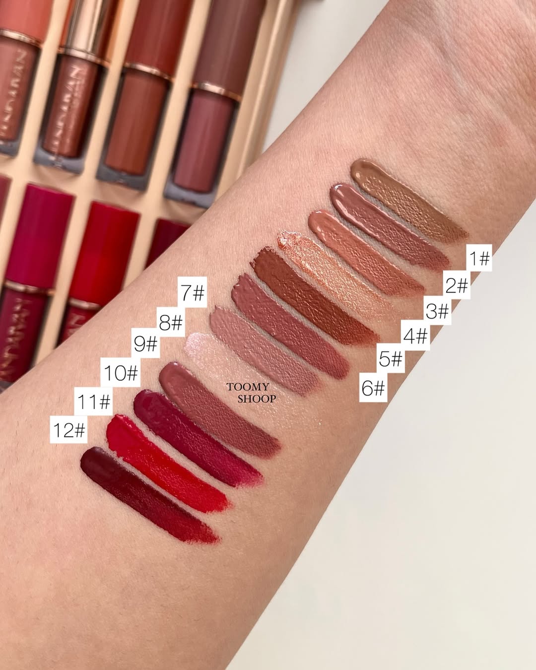 Super Glossy Lipgloss |  12 pcs Matte Liquid Lipstick Box | Nimz Fashion