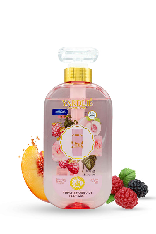 Yardlie Professional Perfume Fragrance Body Wash Peach Raspberry