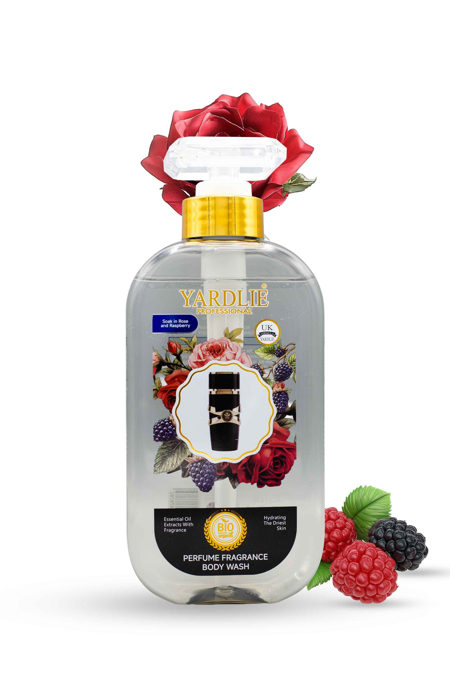 Yardlie Professional Perfume Fragrance Body Wash Rose Raspberry
