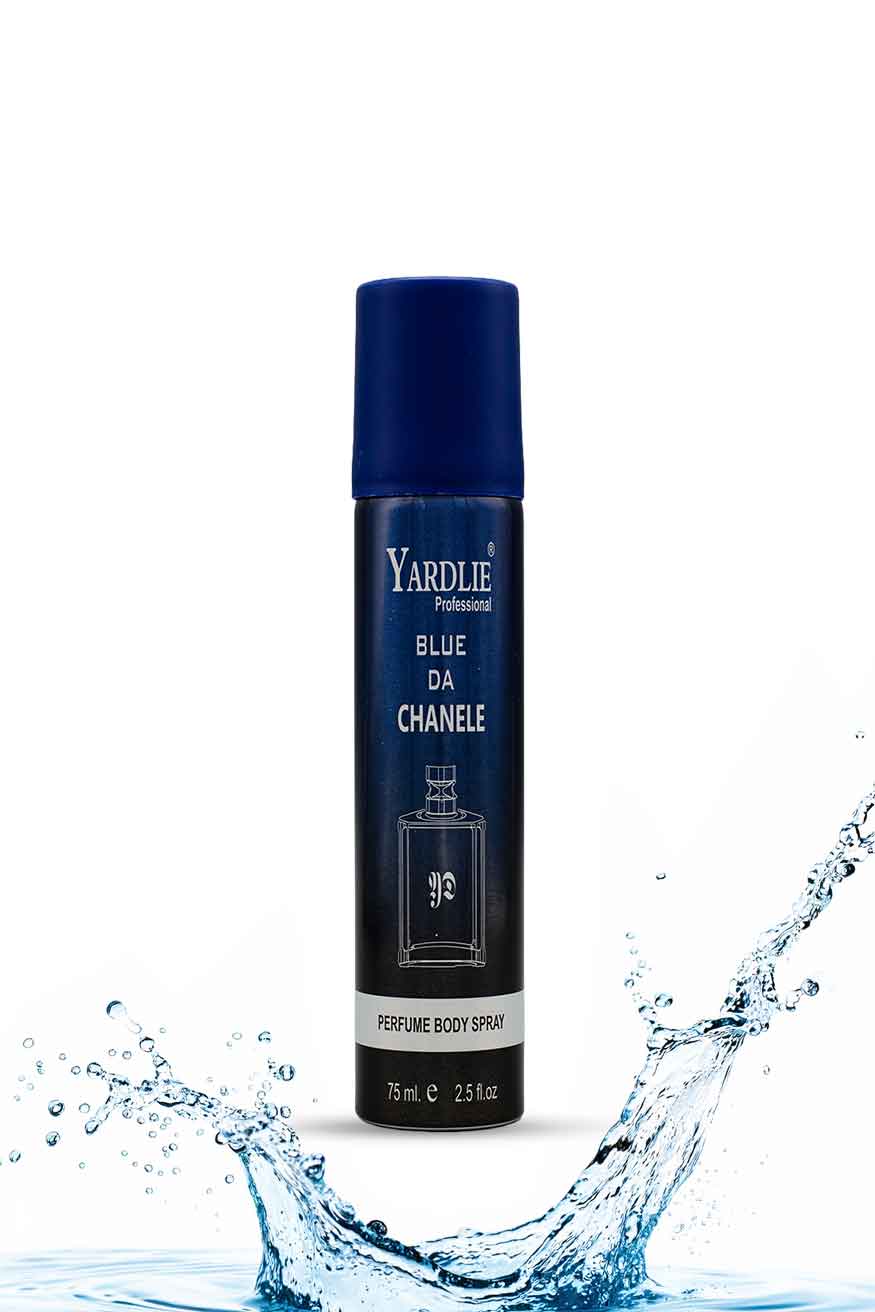 Perfume Body Spray Yardlie Blue Da Chanele 75ml for Men