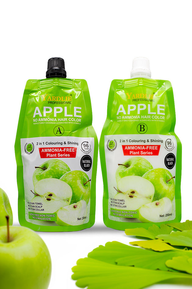 Natural Black Hair Color Cream Pakistan Yardlie Apple (250ml X 2) Pack