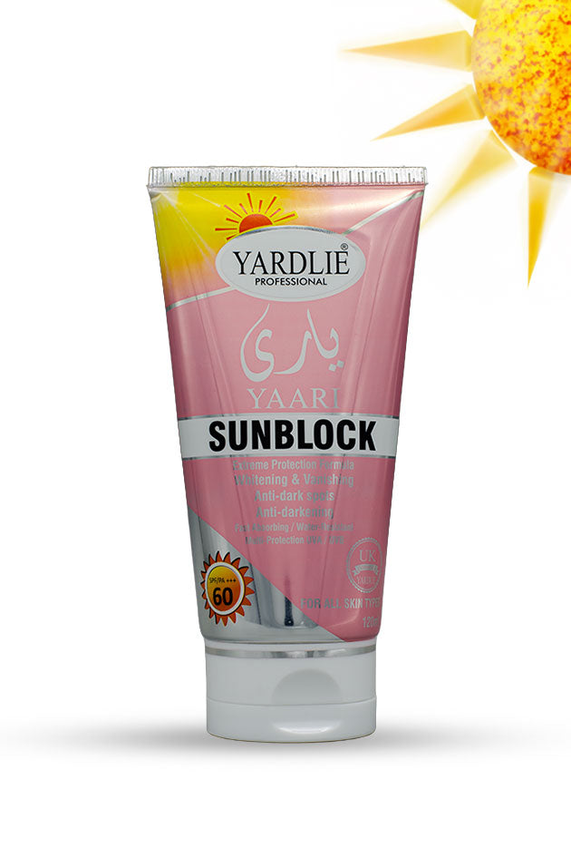 SPF 60 Sunblock Pakistan Yardlie Yaari Face Body Cream 120ml