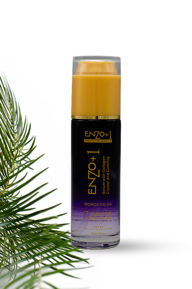 ENZO+1 Morocco Oil Keratin Hair Serum 80ml for Dry Damaged Hair