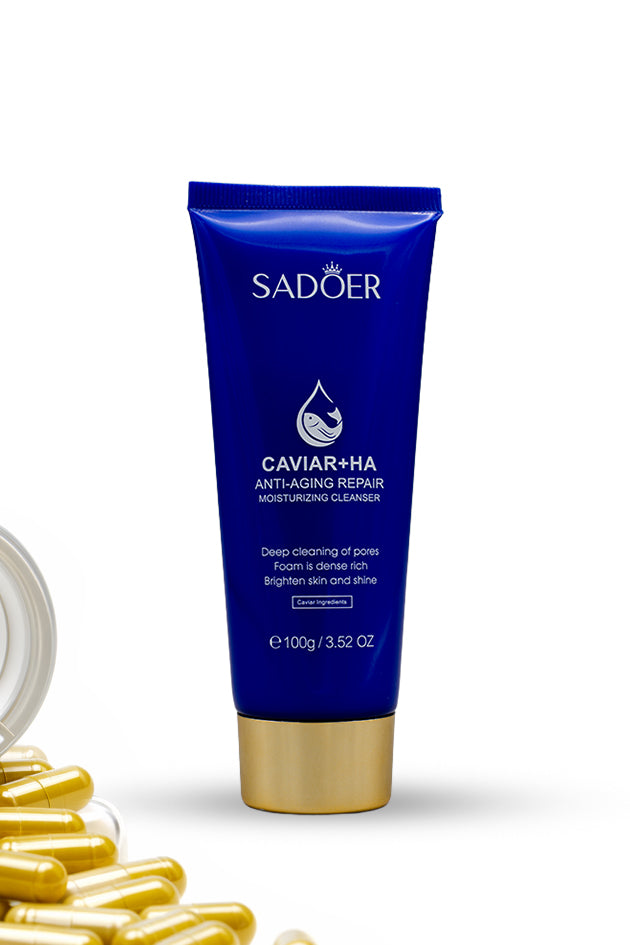 SADOER Caviar Hyaluronic Acid Cleanser 100g Anti Aging Face Wash