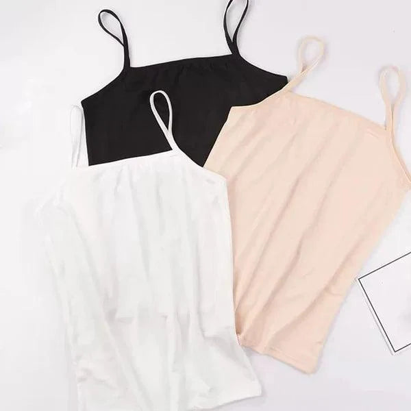 Mudassir Cosmetics | Plain Camisole - Ladies Soft Cotton And Flexible Stuff Slip