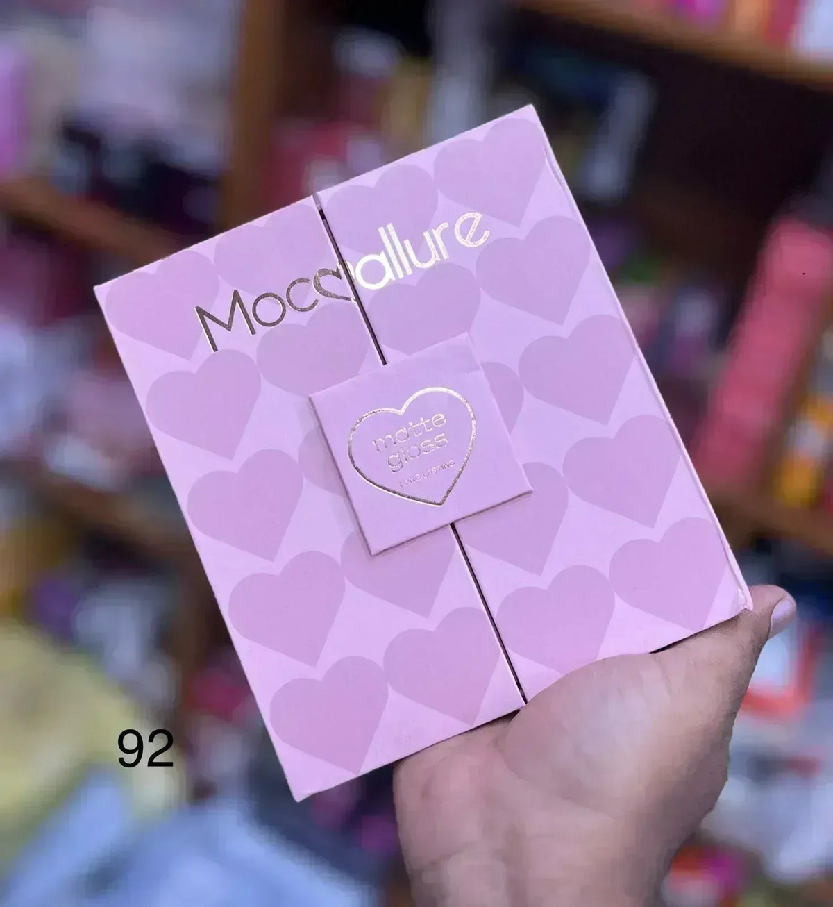 Mudassir Cosmetics | Mocallure Heart Super Glossy Matte 12-Piece Lip Set | Vibrant Colors and Smooth Finish