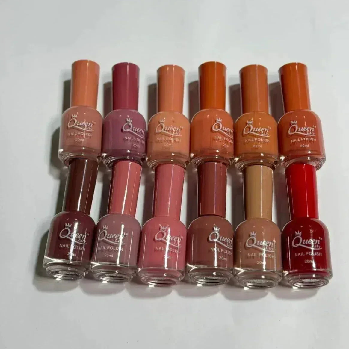 Mudassir Cosmetics | Queen Lily Nail Polish 12 Pcs Set - 20ml Each
