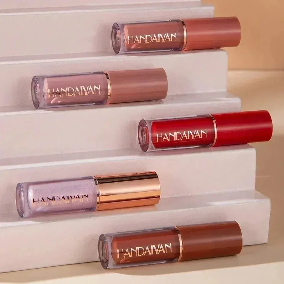 Mudassir Cosmetics | Super Glossy 12-Piece Lip Set | Vibrant Colors and Smooth Finish
