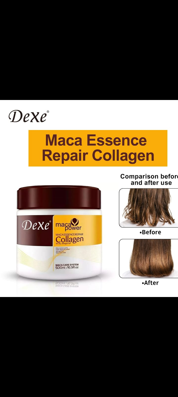 Dexe Maca Powder Collagen Hair Mask 500ml