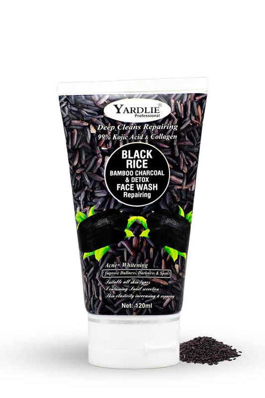 Yardlie Professional Black Rice Bamboo Charcoal Detox Face Wash 120ml