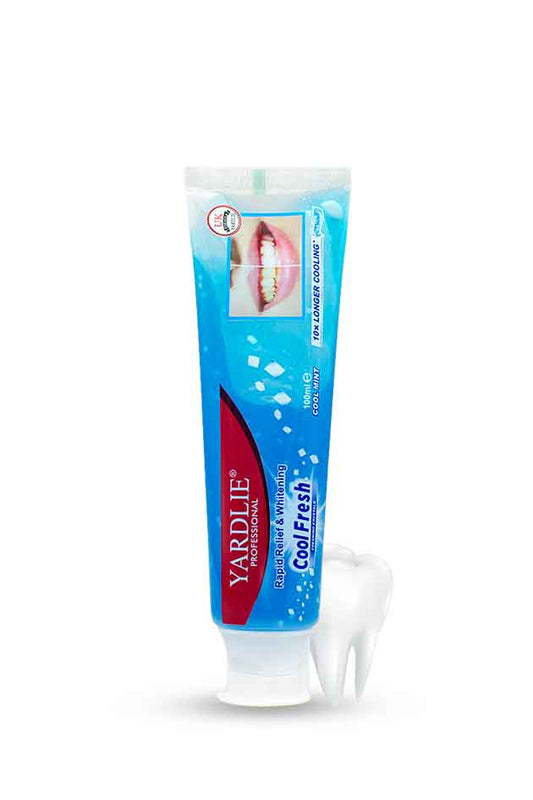 Yardlie Professional Cool Fresh Toothpaste Rapid Relief and Whitening 100ml