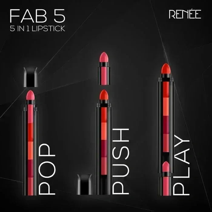 Mudassir Cosmetics | Matte Finish 5 in 1 Lipstick