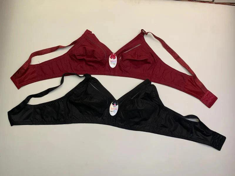 Mudassir Cosmetics | Daily Wear Plain Jersey Cottton Bra - Plus Size