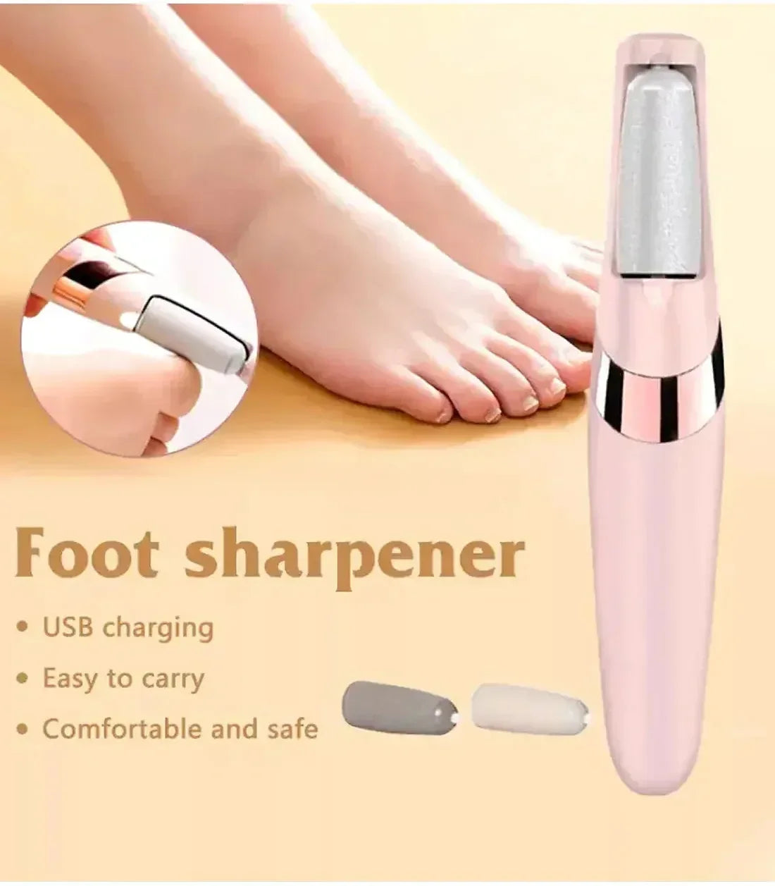 mudassir Cosmetics | WEIMEI Rechargeable Electric Foot File Callus Remover for Wet & Dry Pedicure