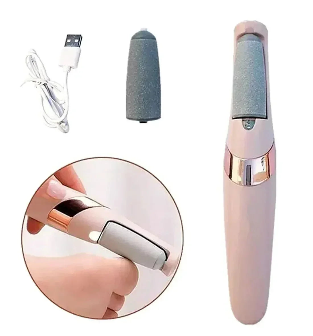 mudassir Cosmetics | WEIMEI Rechargeable Electric Foot File Callus Remover for Wet & Dry Pedicure