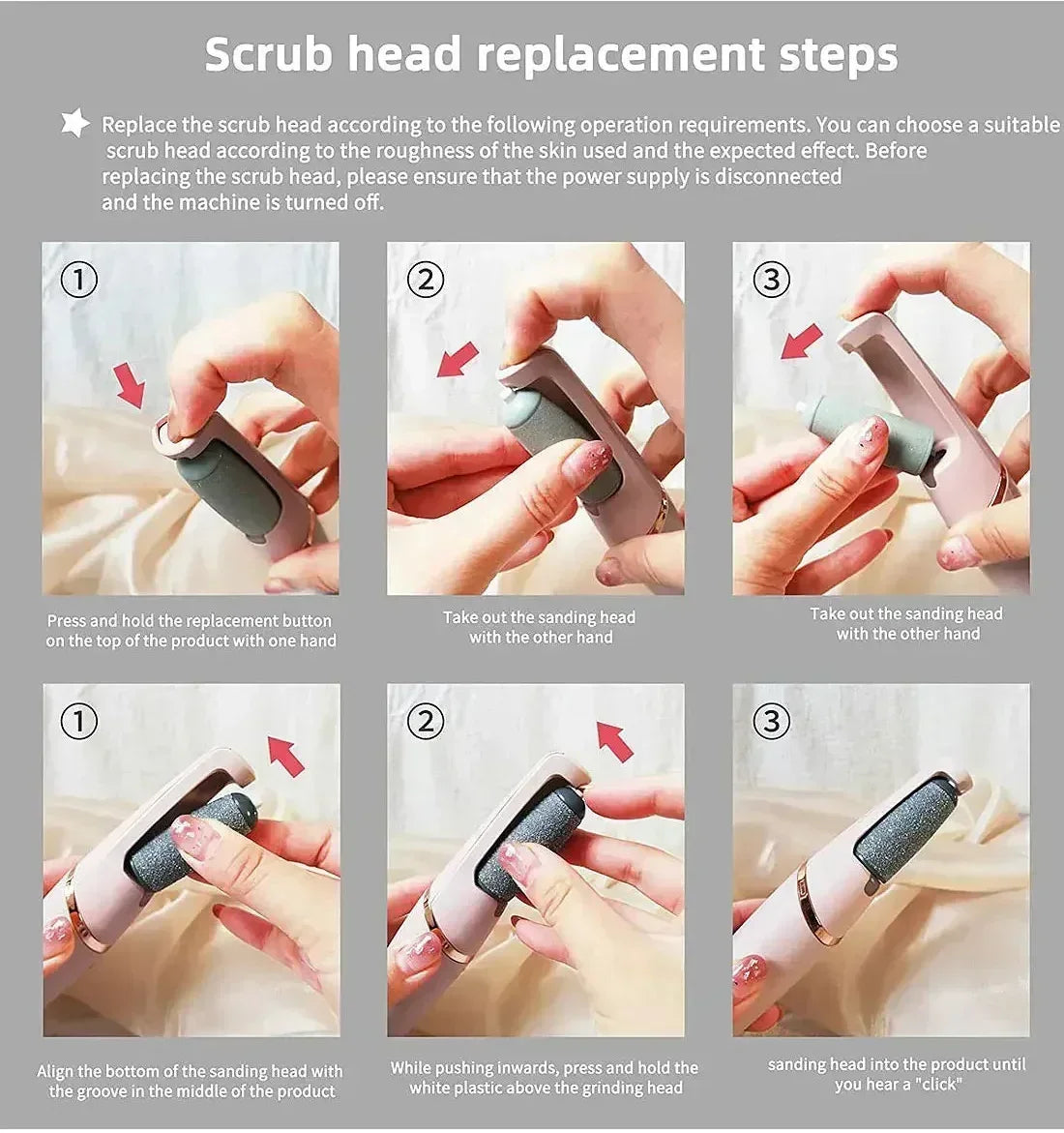 mudassir Cosmetics | WEIMEI Rechargeable Electric Foot File Callus Remover for Wet & Dry Pedicure