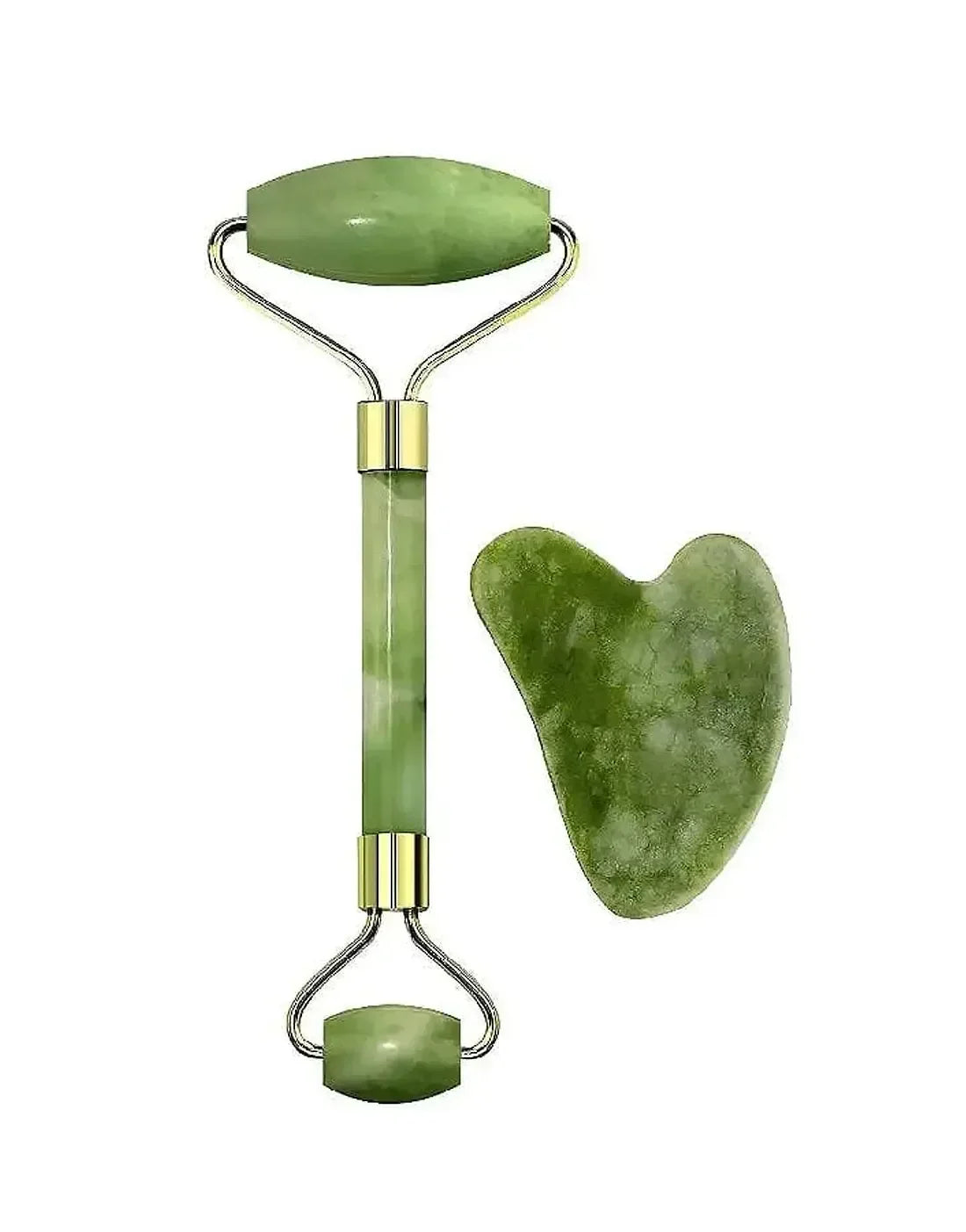 Flawless Jade Roller with Marble Stone Facial Massager for Skin Care & Glow