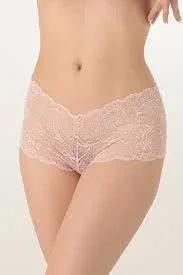 Mudassir Cosmetics | Floral Lace Net Cotton Mid-Waist Hipster Panties