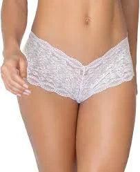 Mudassir Cosmetics | Floral Lace Net Cotton Mid-Waist Hipster Panties