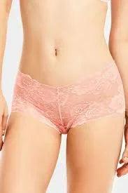 Mudassir Cosmetics | Floral Lace Net Cotton Mid-Waist Hipster Panties
