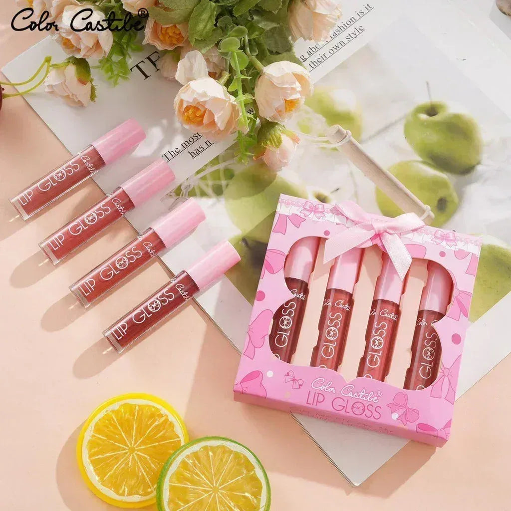 Mudassir Cosmetics | Color Castle Bow Coquette Lip Gloss Set