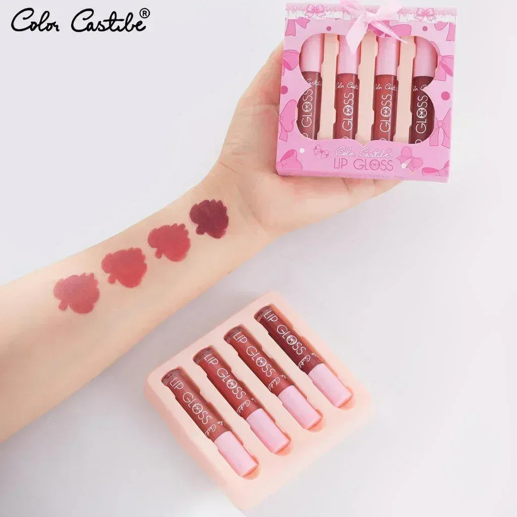 Mudassir Cosmetics | Color Castle Bow Coquette Lip Gloss Set